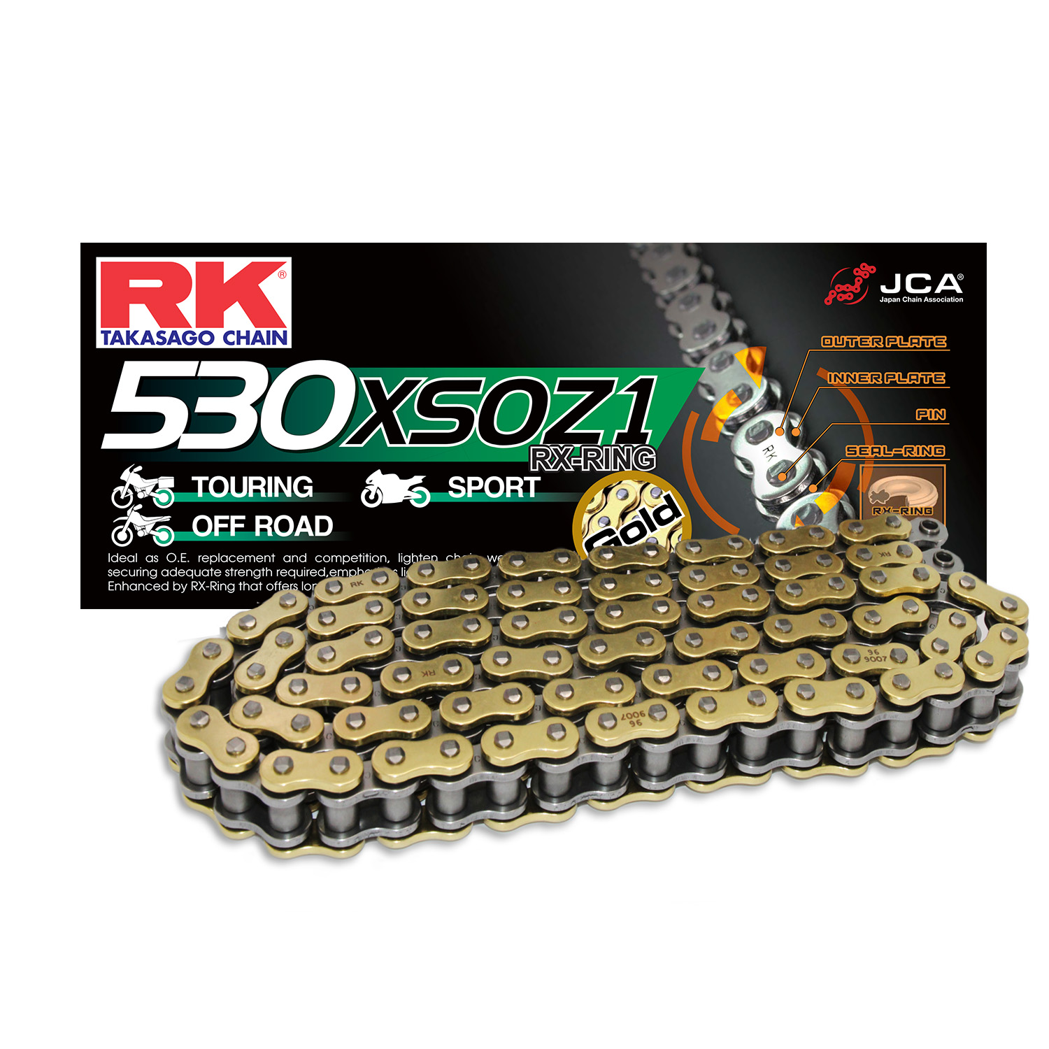 Rk X-Ring Zincir Gb 530 Xso 108L